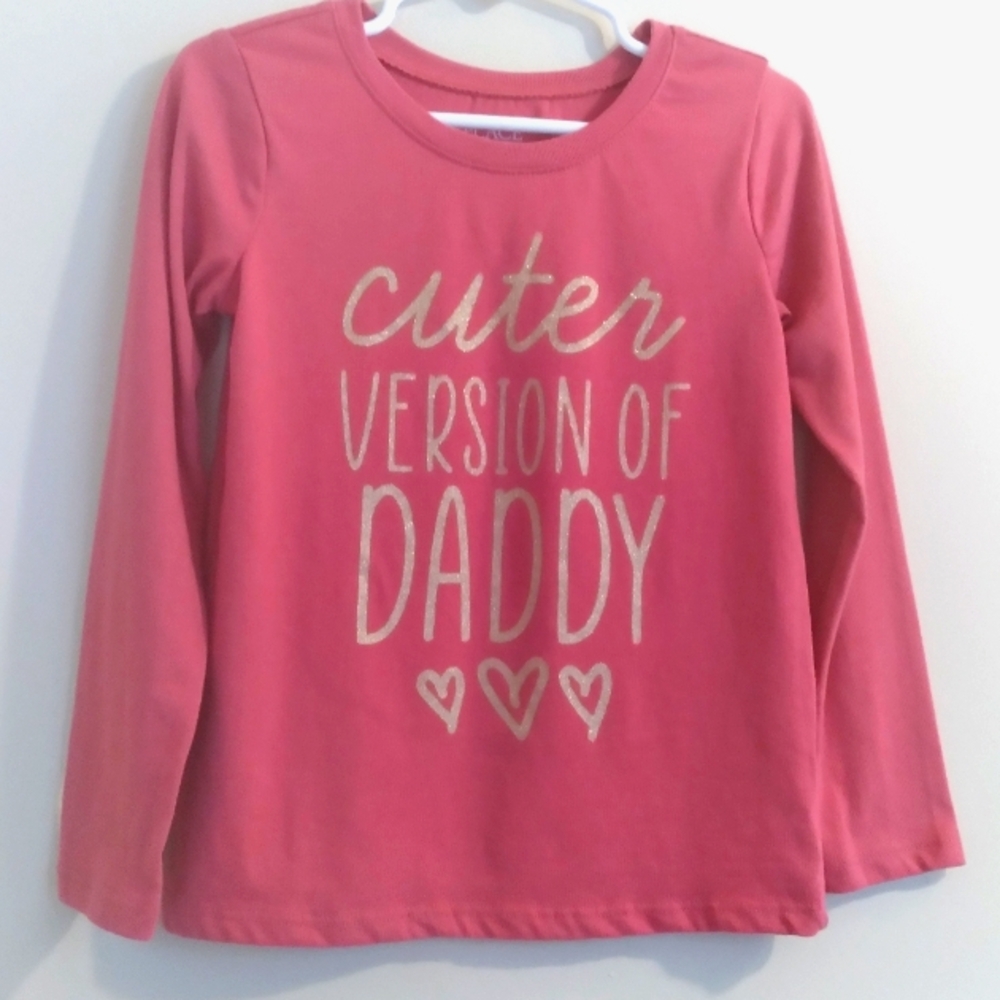 The Children's Place Charming Girl's Long Sleeve Dark Blush Pink Tee 4T